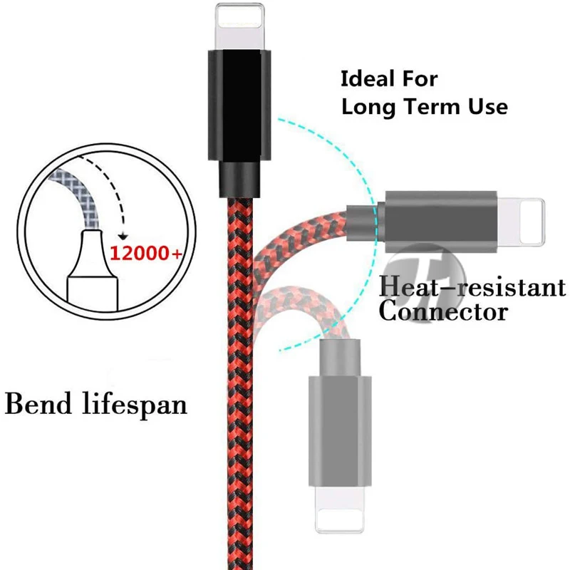 For iphone 12 11 Pro Max 3A USB Cable Fast Charging Mobile Phone Charger Data Cord For iPhone Xs Xr X 8 7 6s 6 Plus SE 5s iPad
For iphone 12 11 Pro Max 3A USB Cable Fast Charging Mobile Phone Charger Data Cord For iPhone Xs Xr X 8 7 6s 6 Plus SE 5s iPad