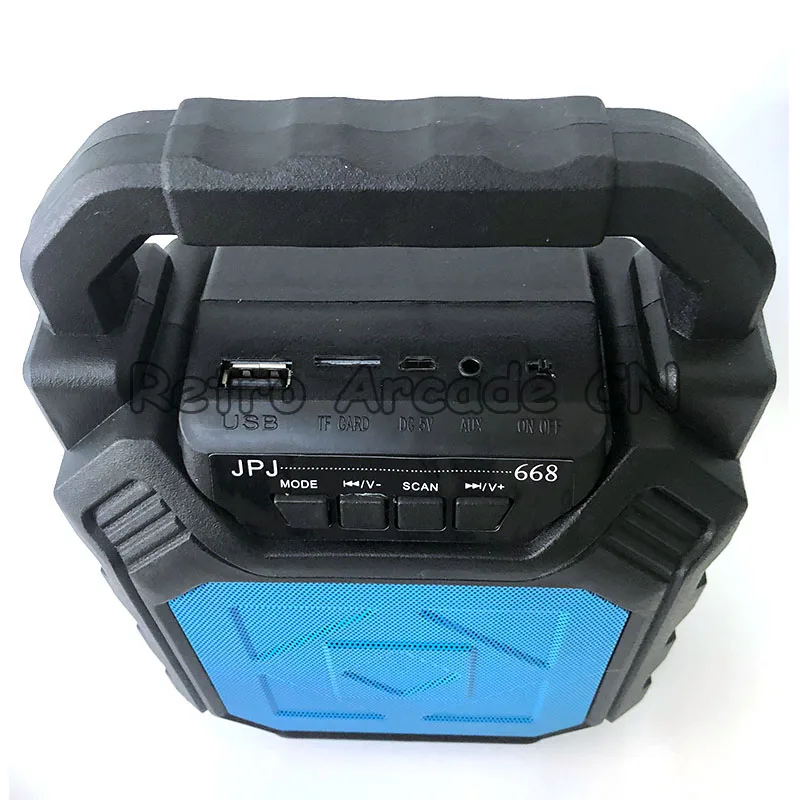 New wireless bluetooth speaker JPJ668 dazzling luminous audio outdoor with charging treasure subwoofer with card USB flash drive
New wireless bluetooth speaker JPJ668 dazzling luminous audio outdoor with charging treasure subwoofer with card USB flash drive