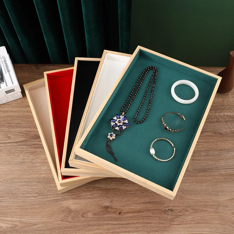 HOSENG Wooden Edging Flat Plat Green Red Jewelry Organizer Luxury Box Velvet Ring Earring Necklace Display Showcase Gift HS_483
HOSENG Wooden Edging Flat Plat Green Red Jewelry Organizer Luxury Box Velvet Ring Earring Necklace Display Showcase Gift HS_483