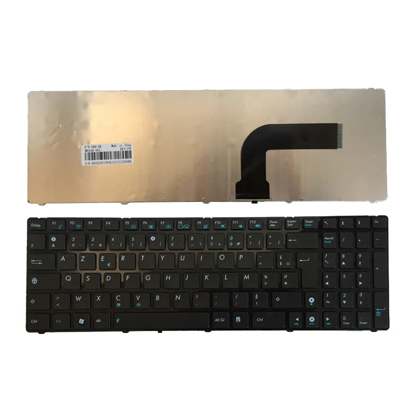 

New French Keyboard For Asus N53 X53 X54H A52J k53 A53 N60 N61 N71 N73S N73J P52 P52F P53S X53S X55V X54HR X54HY N53T FR Black
