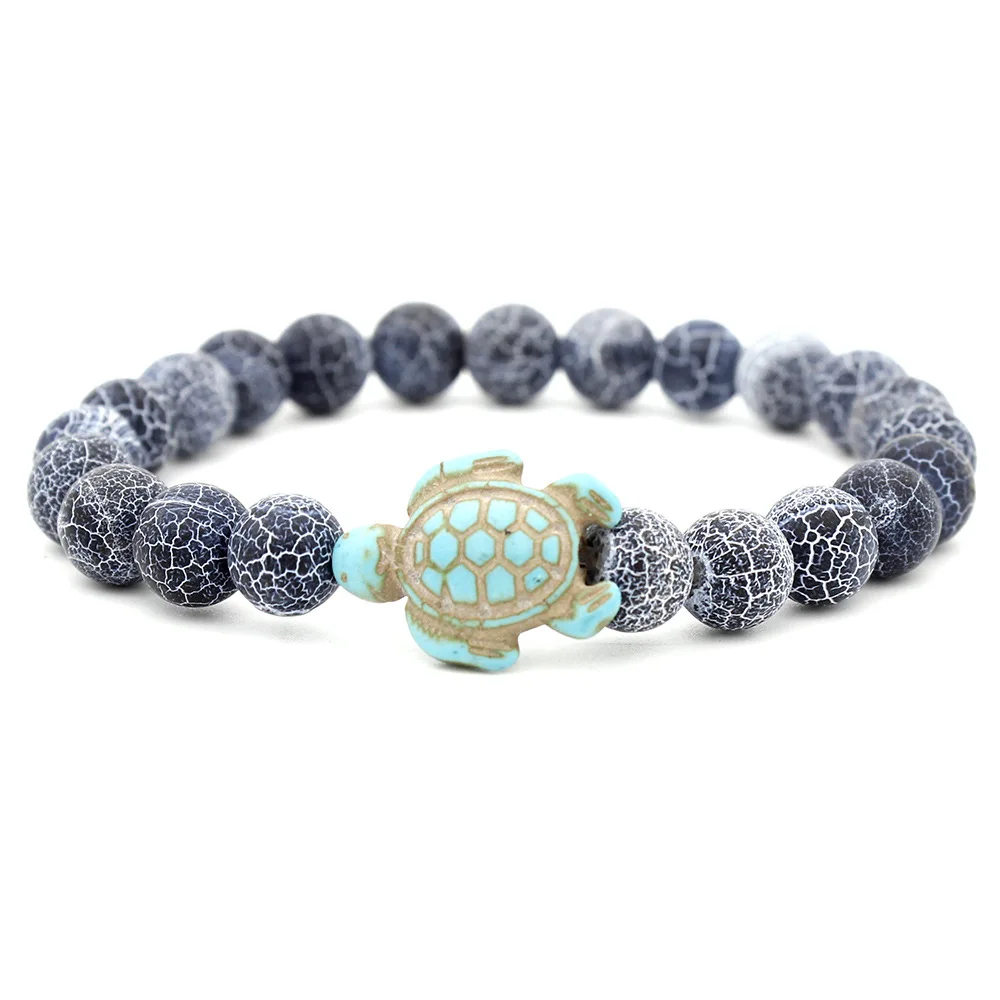 8mm Black Weathered Natural Stone Bracelet Tortoise Couple Cute DIY Handmade Jewelry Men's And Women Gift Bangle Chain
8mm Black Weathered Natural Stone Bracelet Tortoise Couple Cute DIY Handmade Jewelry Men's And Women Gift Bangle Chain