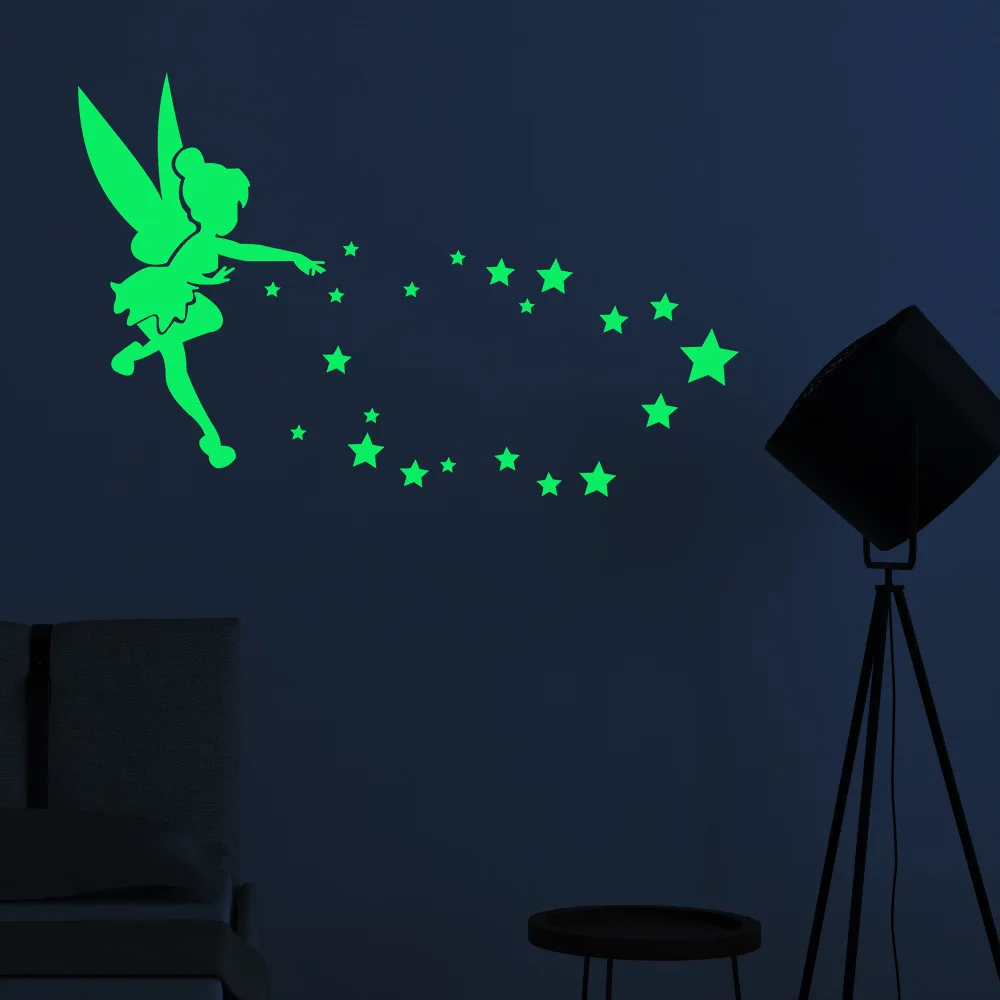 Luminous Tinkerbell Fairy Wall Mirror Fluorescence Acrylic Mirrored 3D Angel Decor Tinker Bell Wall Sticker Kids Room Decoration
Luminous Tinkerbell Fairy Wall Mirror Fluorescence Acrylic Mirrored 3D Angel Decor Tinker Bell Wall Sticker Kids Room Decoration