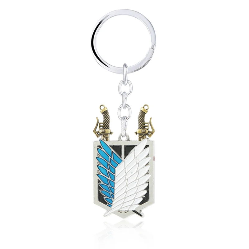 25pcs/lot Attack On Titan Keychain Wings of Liberty Freedom Scouting Legion Eren Keyring Key Holder Chain Ring New Anime Jewelry
25pcs/lot Attack On Titan Keychain Wings of Liberty Freedom Scouting Legion Eren Keyring Key Holder Chain Ring New Anime Jewelry