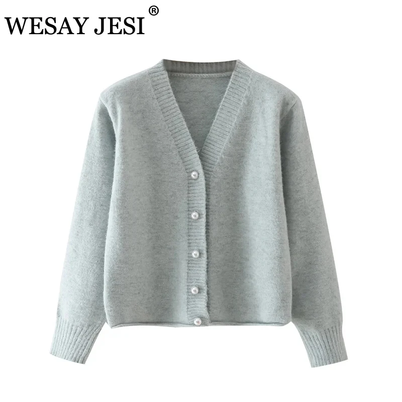 WESAY JESI Women Clothes Casual Solid Color Za Cardigan Sweater Women Loose Knitted Tops V Neck Twist Pattern Sweater Outerwear
WESAY JESI Women Clothes Casual Solid Color Za Cardigan Sweater Women Loose Knitted Tops V Neck Twist Pattern Sweater Outerwear