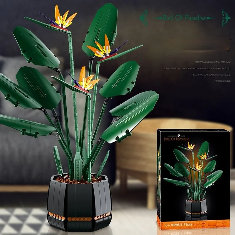 New 10289 Bird Of Paradise Bouquet Rose Building Block Bricks Unziptoy Diy Potted Illustration Holiday Girlfriend Gift
New 10289 Bird Of Paradise Bouquet Rose Building Block Bricks Unziptoy Diy Potted Illustration Holiday Girlfriend Gift