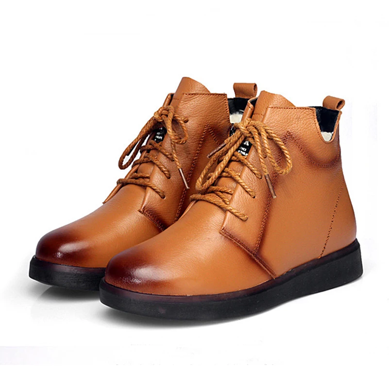 ANNYMOLI Genuine Leather Real Wool Fur Flats Platform Snow Boots Women Ankle Boots Shoes Zipper Lace Up Short Boots Winter Black
ANNYMOLI Genuine Leather Real Wool Fur Flats Platform Snow Boots Women Ankle Boots Shoes Zipper Lace Up Short Boots Winter Black