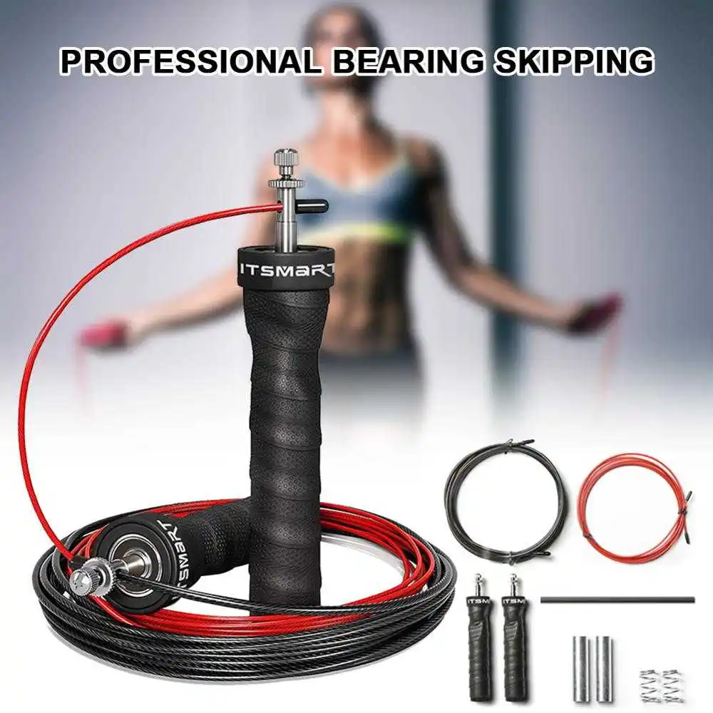 Jumping Rope Extra Weight Skipping Rope Tangle-Free with Bearings Adjustable Two Interchanging Jump Rope Fitness Equipment 
Jumping Rope Extra Weight Skipping Rope Tangle-Free with Bearings Adjustable Two Interchanging Jump Rope Fitness Equipment