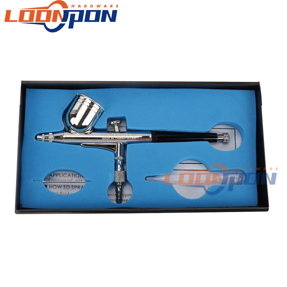 Airbrush Dia Dual Action Airbrush Kit 0.3mm Nozzle Paint Spray Gun Set for Nail Art Body Paint Makeup
Airbrush Dia Dual Action Airbrush Kit 0.3mm Nozzle Paint Spray Gun Set for Nail Art Body Paint Makeup