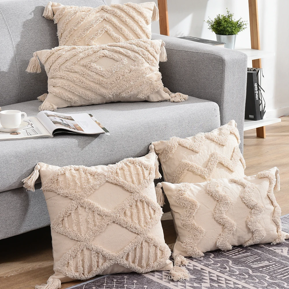 Tassels Decorative Cushion Cover 45x 45cm/30x50cm Beige Sofa Pillow Case Cover Handmade Home Decoration for living Room Bed
Tassels Decorative Cushion Cover 45x 45cm/30x50cm Beige Sofa Pillow Case Cover Handmade Home Decoration for living Room Bed