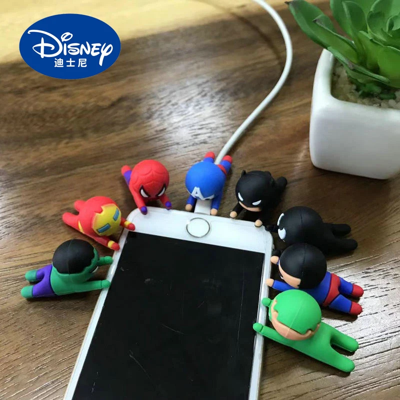 Disney с героями комиксов Марвел Usb кабель Защитный чехол рисунком из мультфильма
