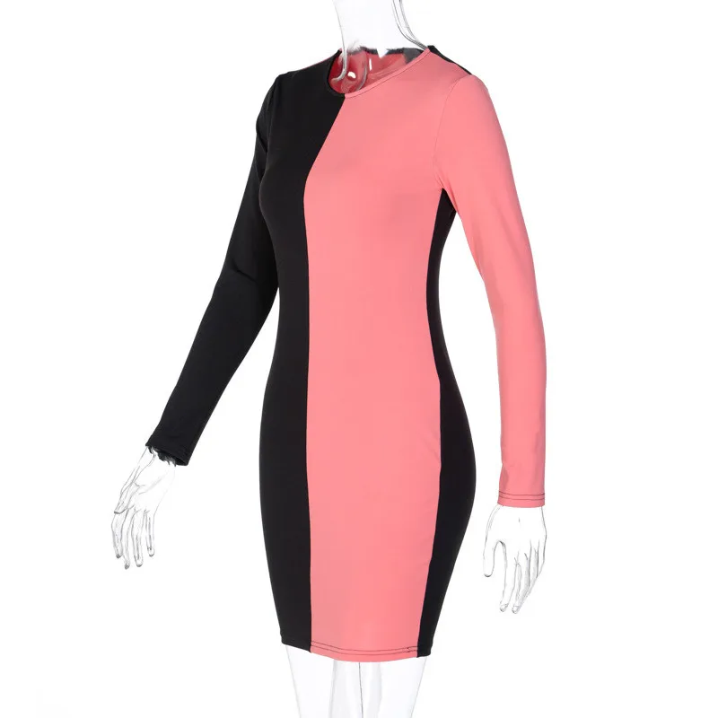 Patchwork Women Dress 2020 Sexy Fashion Long Sleeve O-neck Dress Fall Spring Bodycon Short Pencil Dress Club Party Streetwear
Patchwork Women Dress 2020 Sexy Fashion Long Sleeve O-neck Dress Fall Spring Bodycon Short Pencil Dress Club Party Streetwear