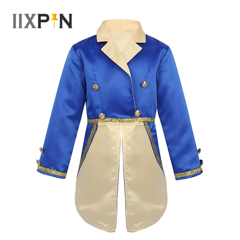 Kids Boys Prince Role Play Costume Rave Outfits Long Sleeves Turn-Down Collar Tuxedo Jacket Tailcoat for Halloween Cosplay Party
Kids Boys Prince Role Play Costume Rave Outfits Long Sleeves Turn-Down Collar Tuxedo Jacket Tailcoat for Halloween Cosplay Party