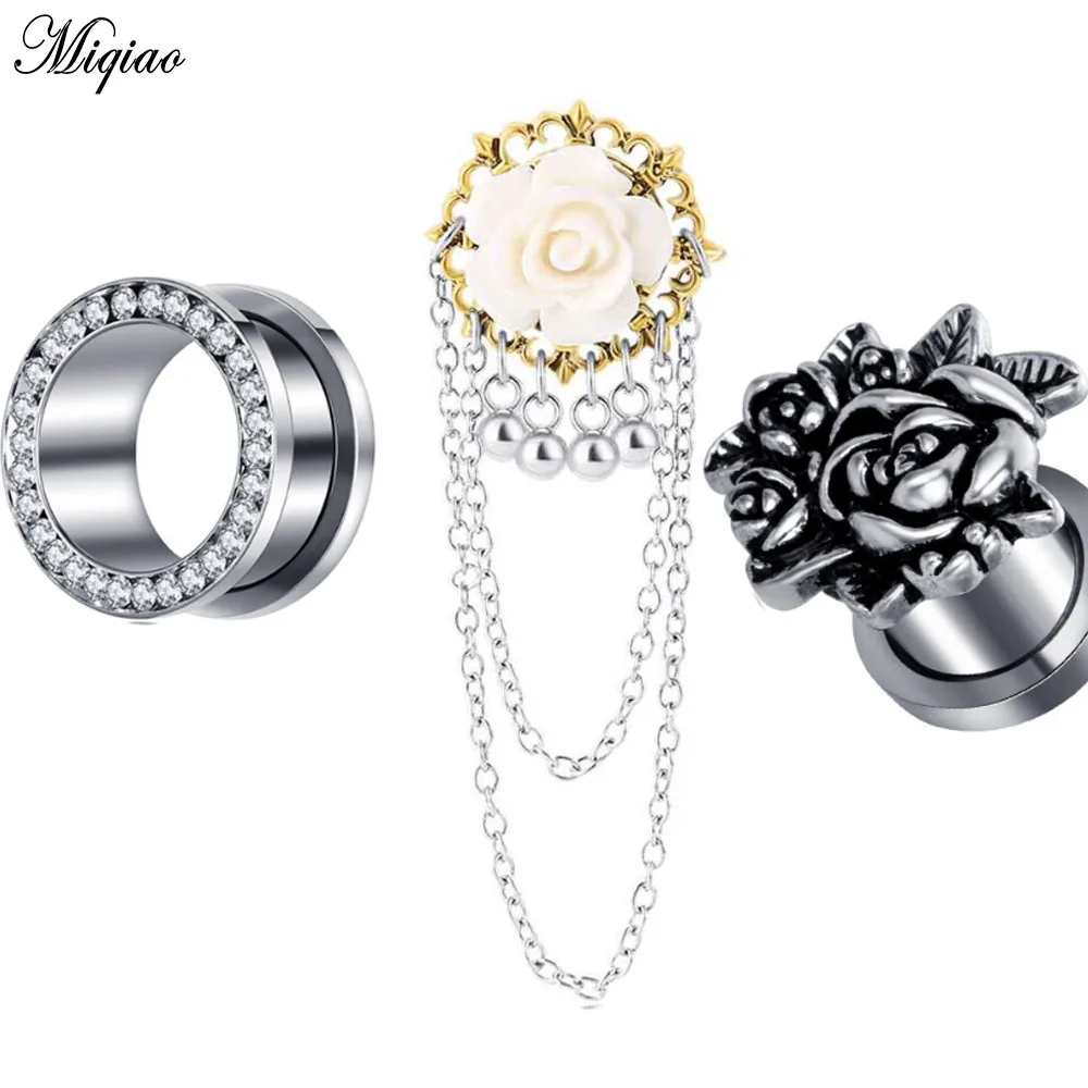Miqiao 6 pcs 6-16mm Stainless Steel Ear Plugs and Tunnels Ear Piercings Earlets Screwed Expander Gauges Body Jewelry for Gift
Miqiao 6 pcs 6-16mm Stainless Steel Ear Plugs and Tunnels Ear Piercings Earlets Screwed Expander Gauges Body Jewelry for Gift