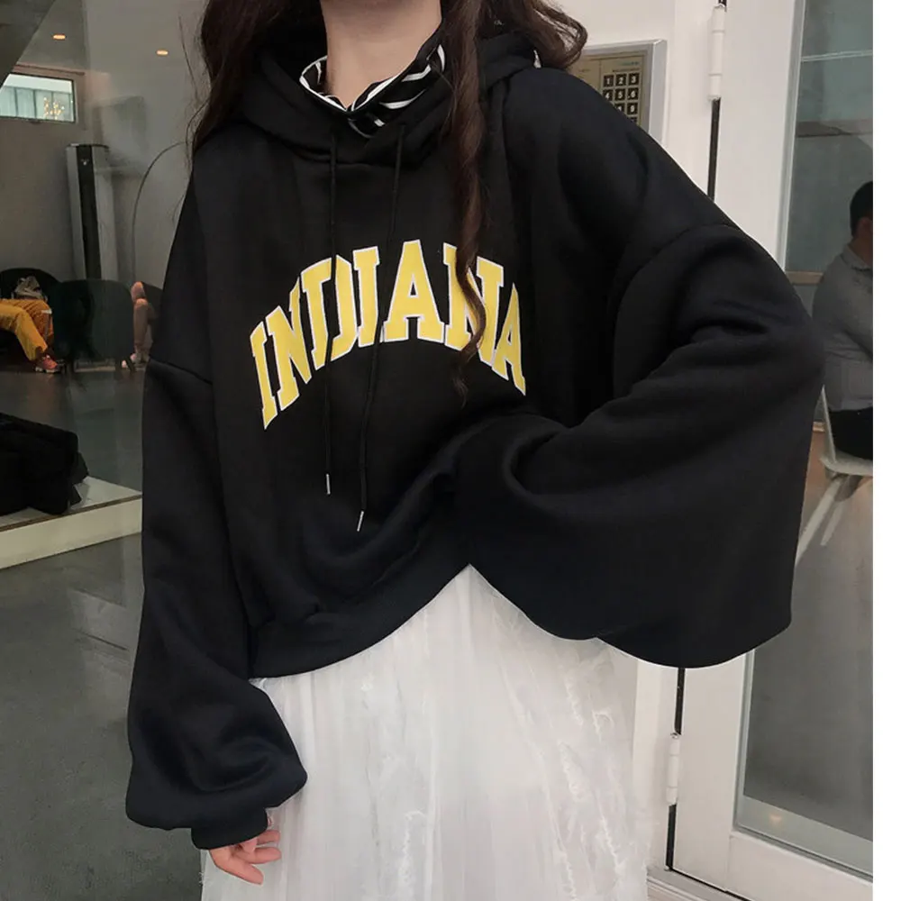 Spring Batwing Long Sleeve Loose Oversized Hoodies Casual Letter Print Sweatshirts Thick All-match Leisure Pullovers Plus Size
Spring Batwing Long Sleeve Loose Oversized Hoodies Casual Letter Print Sweatshirts Thick All-match Leisure Pullovers Plus Size