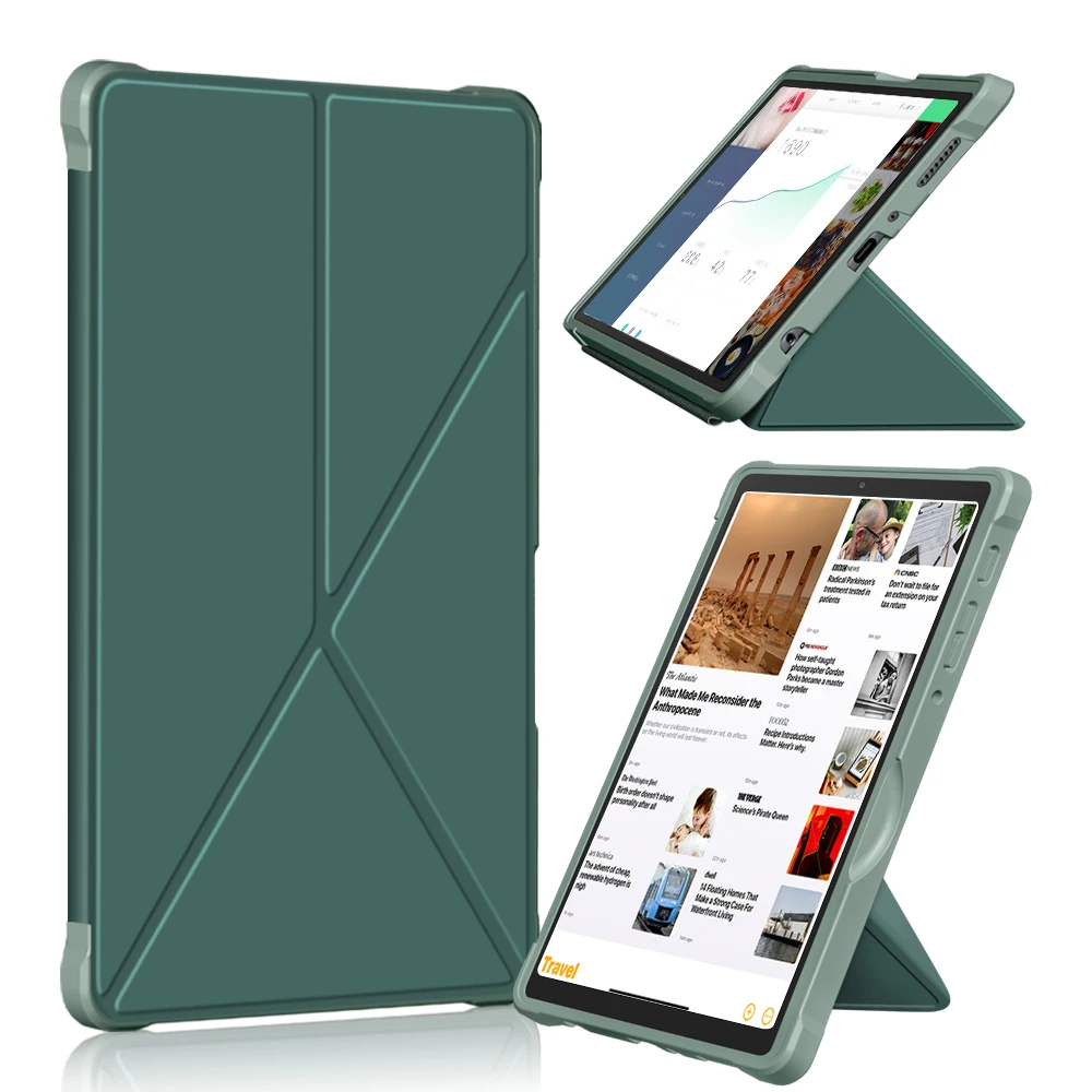 

With Multi-Angle Stand Holder Case for Samsung Galaxy Tab A7 Lite 8.7" 2021 SM-T220 SM-T225 Magnetic Funda Capa Hard Back Shell