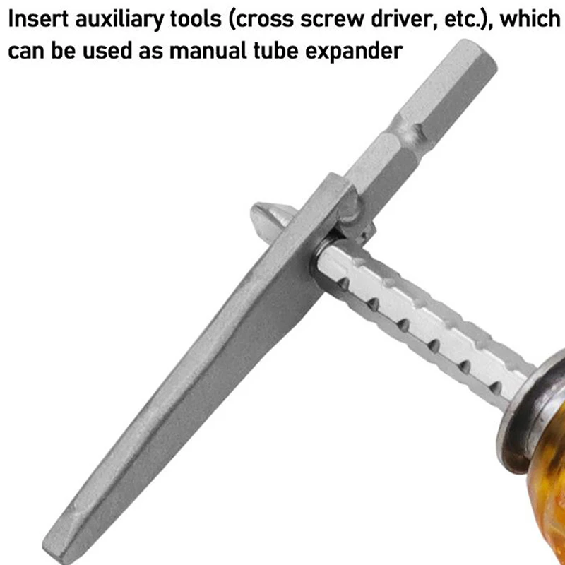 1Pc Multifunctional Air-conditioning Refrigerator Copper Pipe Swaging Tool Aluminum Tube Expander Cross Screwdriver Drill Bit
1Pc Multifunctional Air-conditioning Refrigerator Copper Pipe Swaging Tool Aluminum Tube Expander Cross Screwdriver Drill Bit