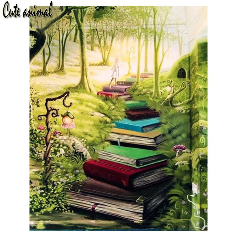 Fantasy forest book ladder scenery 5D Diy Diamond Painting Square Full Drill Diamond Embroidery Rhinestone Cross Stitch Crafts
Fantasy forest book ladder scenery 5D Diy Diamond Painting Square Full Drill Diamond Embroidery Rhinestone Cross Stitch Crafts