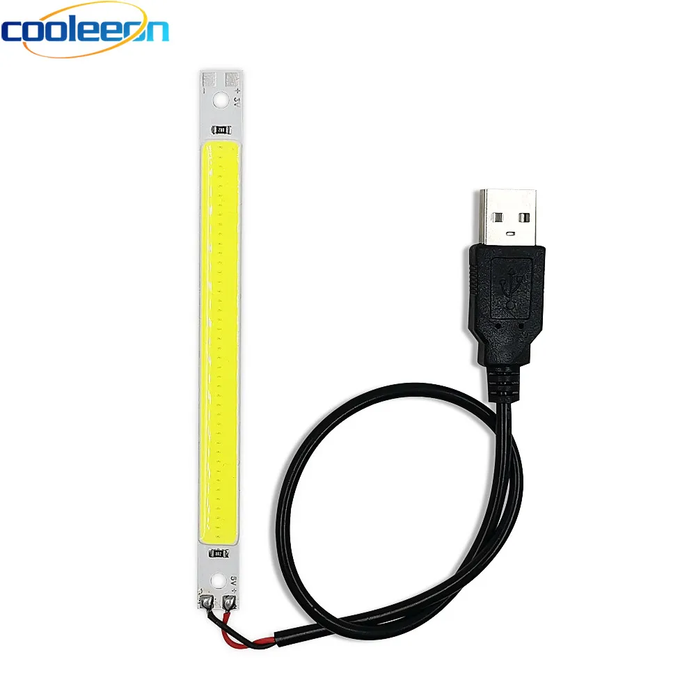 Светодиодная лента с питанием от USB LED лампа COB аккумулятором 3 в 7 5 В Вт белый синий