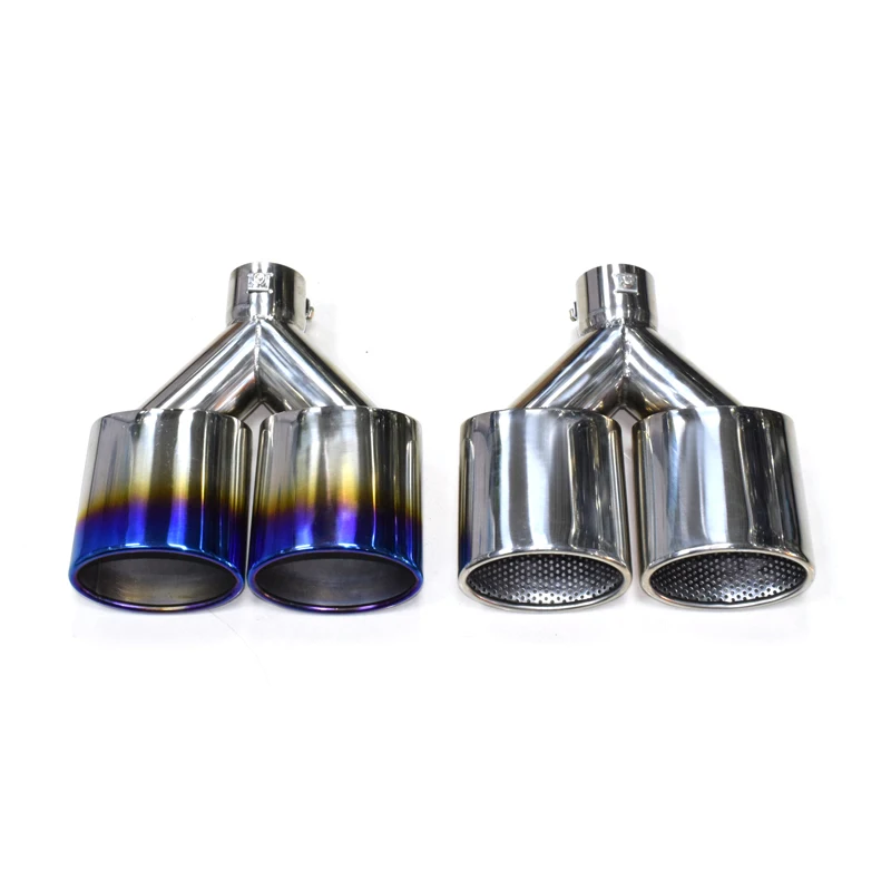1 Pcs 304 Stainless Steel Car Exhaust Tip Universal Exhaust Pipe Muffler Tip Y Pipe For Universal Blue Silver Exhaust pipe
1 Pcs 304 Stainless Steel Car Exhaust Tip Universal Exhaust Pipe Muffler Tip Y Pipe For Universal Blue Silver Exhaust pipe