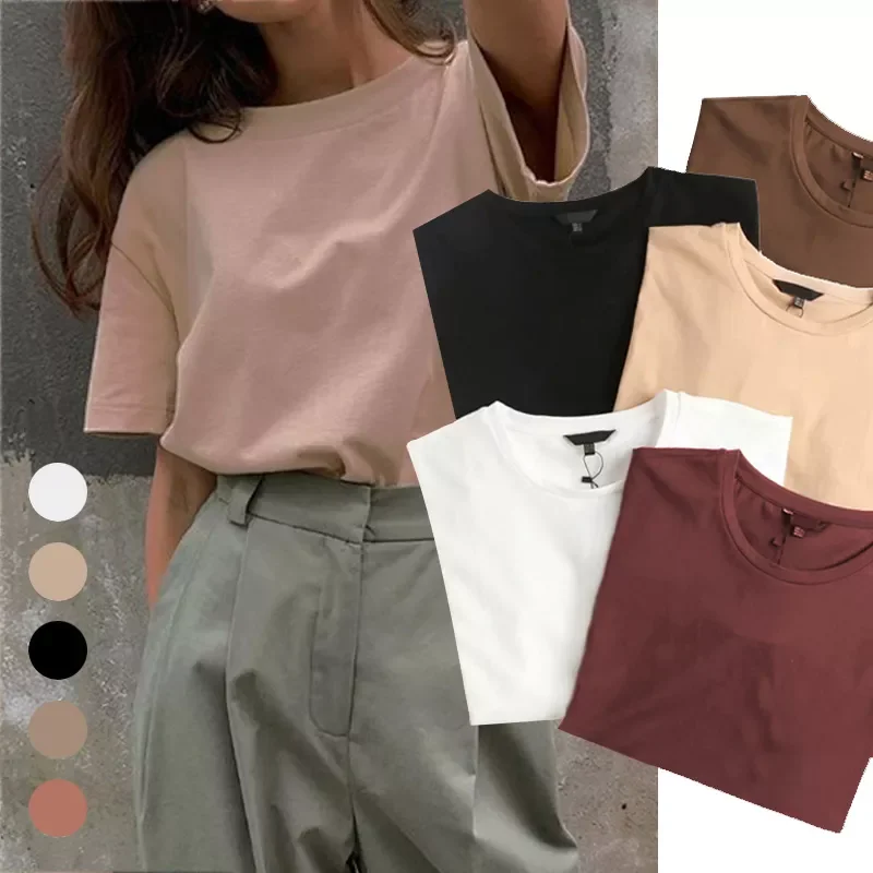 T Shirt Women Harajuku Basic Oversized T-shirt Solid Casual Loose Tshirt Harajuku Korean O Neck Summer New Female Tops Tee
T Shirt Women Harajuku Basic Oversized T-shirt Solid Casual Loose Tshirt Harajuku Korean O Neck Summer New Female Tops Tee