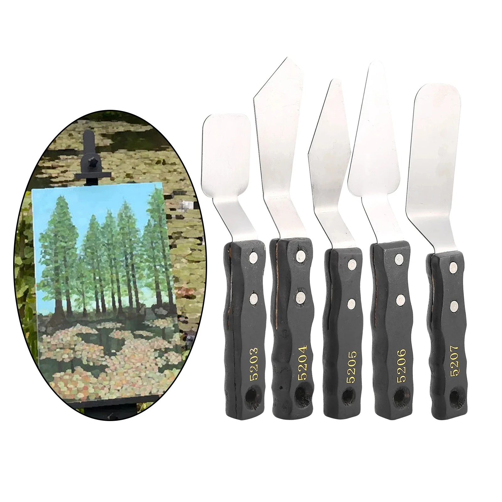 Палитра ножей с деревянной палеткой для рисования, металлический нож для масляной краски с черной деревянной ручкой, палитра для художнико...
Палитра ножей с деревянной палеткой для рисования, металлический нож для масляной краски с черной деревянной ручкой, палитра для художнико...