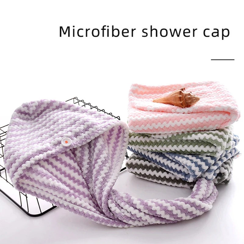 Bathroom Bath Striped Dry Hair Cap Absorbent Thickened Dry Hair Cap Towel Striped Shower Soft Cap
Bathroom Bath Striped Dry Hair Cap Absorbent Thickened Dry Hair Cap Towel Striped Shower Soft Cap