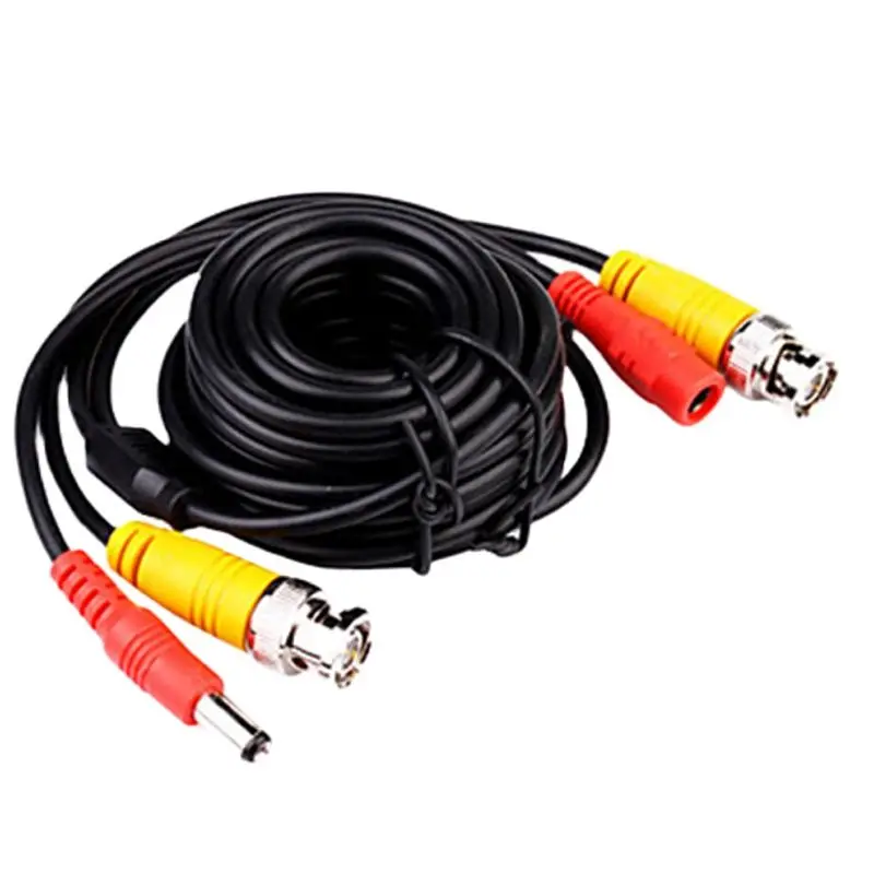 

5M 10M 15M 20M 30M 40M 50M BNC Signal Extension Video Power Copper Cable Video DC Powering Cord For CCTV Camera DVR