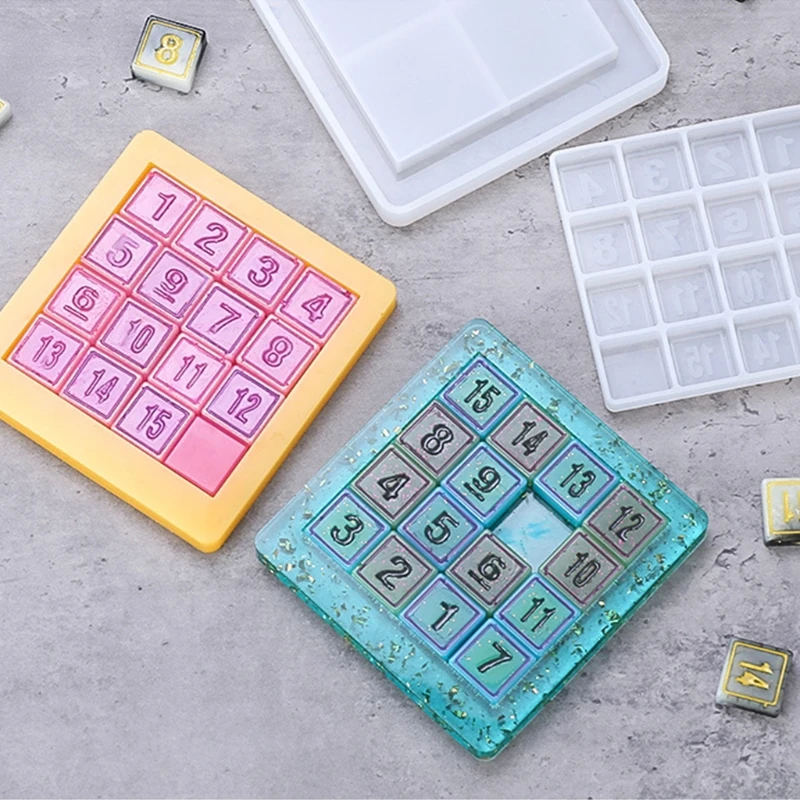 Digital Puzzle Crystal Epoxy Resin Mold Number Puzzles Games Silicone Mould DIY Crafts Casting Tools 2Pcs/set
Digital Puzzle Crystal Epoxy Resin Mold Number Puzzles Games Silicone Mould DIY Crafts Casting Tools 2Pcs/set