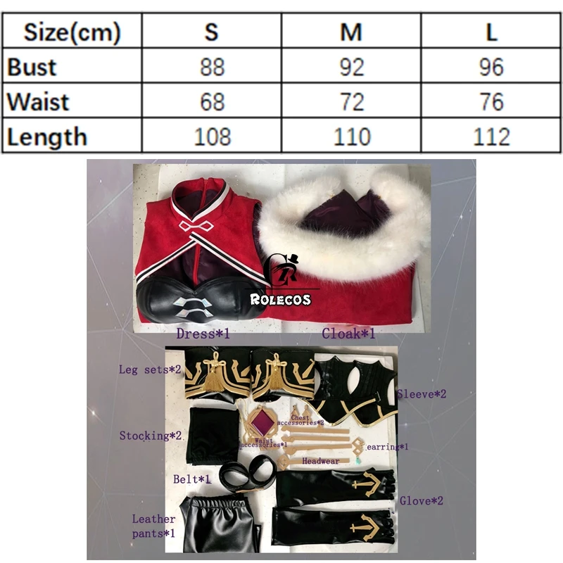 ROLECOS Genshin Impact Beidou Cosplay Costume Beidou Cosplay Costume Women Black Red Costume Halloween Dress Cloak Full Set
ROLECOS Genshin Impact Beidou Cosplay Costume Beidou Cosplay Costume Women Black Red Costume Halloween Dress Cloak Full Set