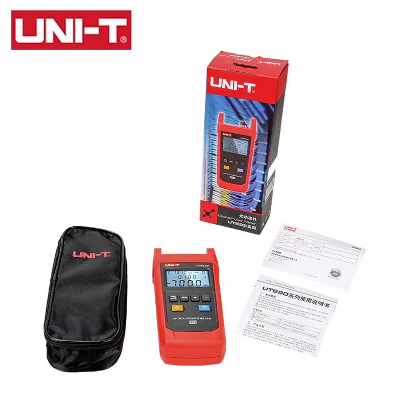 UNI-T UT692 UT693 Hand-Held Fiber Optical Power Meter Fault Locator -70-10dBm -50-26dBm FC/SC/ST Connector Tester
UNI-T UT692 UT693 Hand-Held Fiber Optical Power Meter Fault Locator -70-10dBm -50-26dBm FC/SC/ST Connector Tester