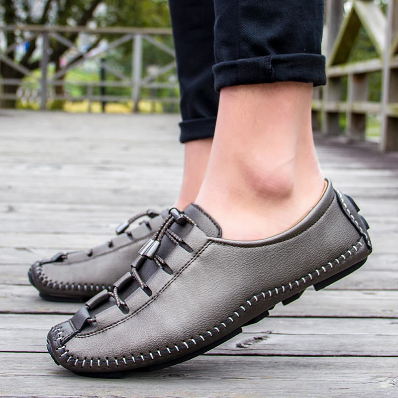 Summer Mens Shoes Daily Split Leather Casual Shoes Handmade Comfort Lightweight Soft Flat Rubber Sole Non-slip Man Driving Shoes
Summer Mens Shoes Daily Split Leather Casual Shoes Handmade Comfort Lightweight Soft Flat Rubber Sole Non-slip Man Driving Shoes