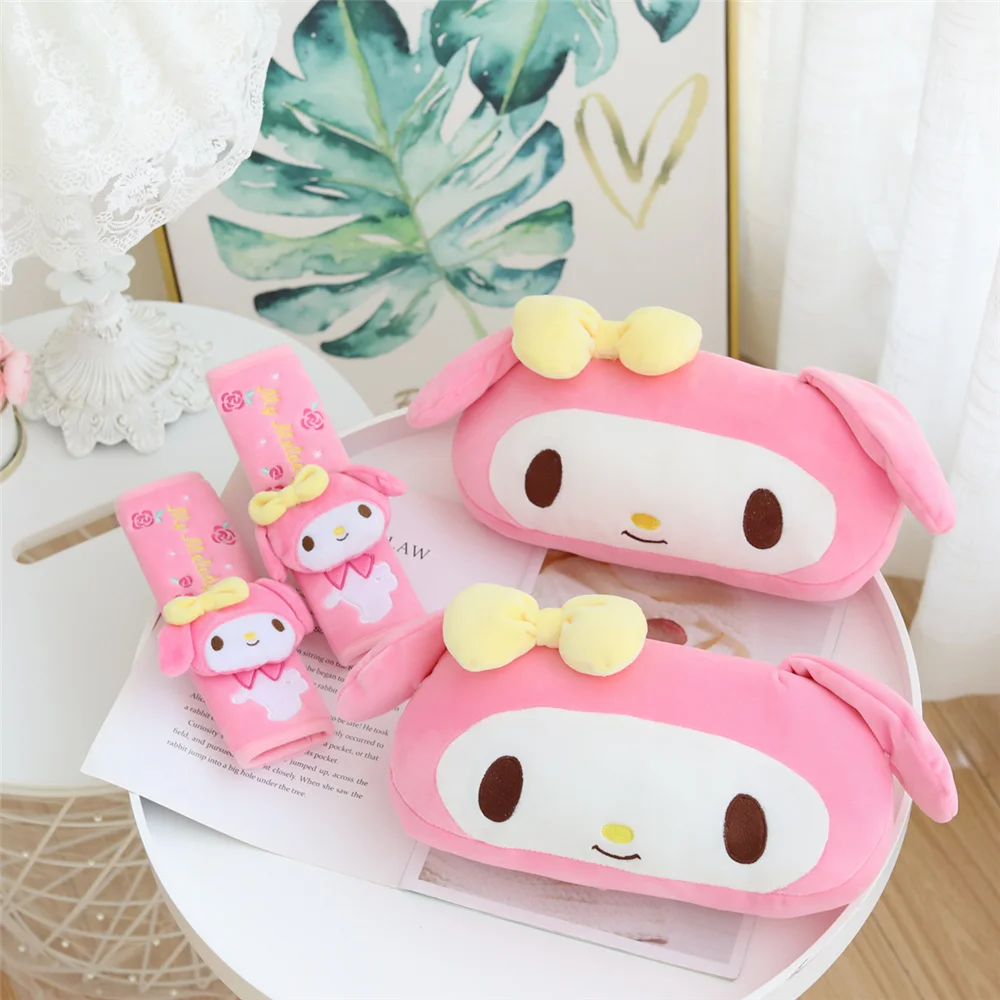 Melody Kuromi TwinStars Gemini Plush Toys Kawaii Anime Car Pillows Car Seat Belt Protector Shoulder Exquisite Gift For Girl
Melody Kuromi TwinStars Gemini Plush Toys Kawaii Anime Car Pillows Car Seat Belt Protector Shoulder Exquisite Gift For Girl
