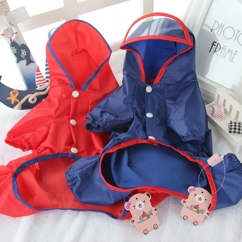 New Fashion Hooded Dog Raincoat with Big Pocket Bichon Teddy Small Dog Four-legged Waterproof Rain Coat Puppy Poncho Dog Costume
New Fashion Hooded Dog Raincoat with Big Pocket Bichon Teddy Small Dog Four-legged Waterproof Rain Coat Puppy Poncho Dog Costume
