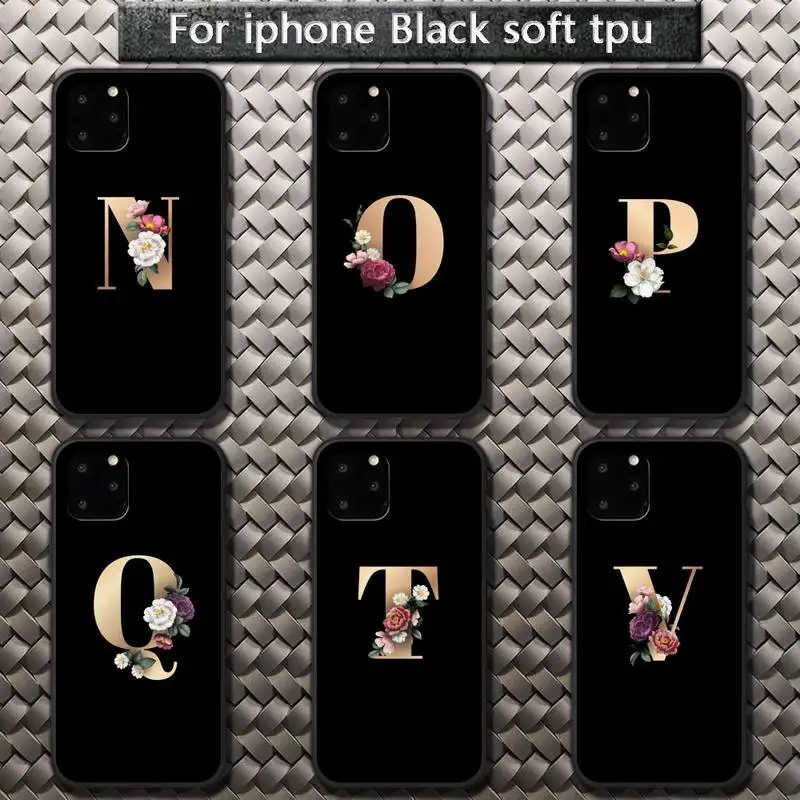 26 English Initial Letter Flower Phone Case for iPhone 8 7 6 6S Plus X 5S SE 2020 XR 11 12 Pro mini pro XS MAX
26 English Initial Letter Flower Phone Case for iPhone 8 7 6 6S Plus X 5S SE 2020 XR 11 12 Pro mini pro XS MAX