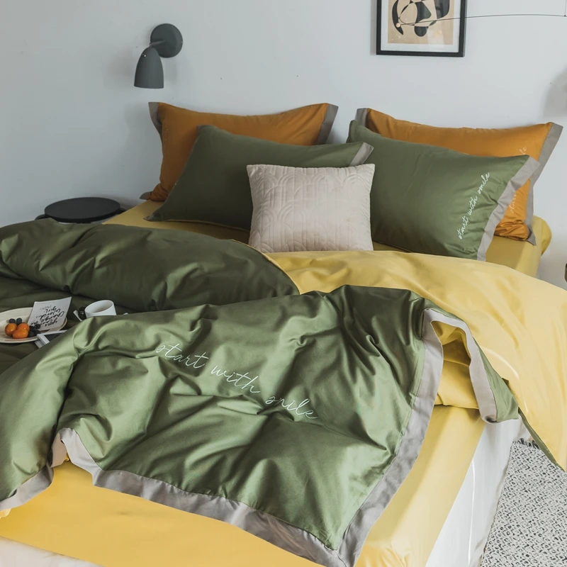 Nordic Embroidery Bedding Set Minimalist Cotton Pillowcase Double Bedding Set Full Size Hotel Juego De Cama Home Textile DF50SJT 
Nordic Embroidery Bedding Set Minimalist Cotton Pillowcase Double Bedding Set Full Size Hotel Juego De Cama Home Textile DF50SJT