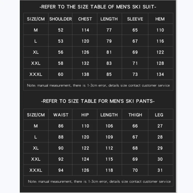 Winter New Snow Skiing Clothing Sets Men's Outdoor Camping Climbing Snowing Cycling Windproof Waterproof Warm Ski Sport Suit
Winter New Snow Skiing Clothing Sets Men's Outdoor Camping Climbing Snowing Cycling Windproof Waterproof Warm Ski Sport Suit