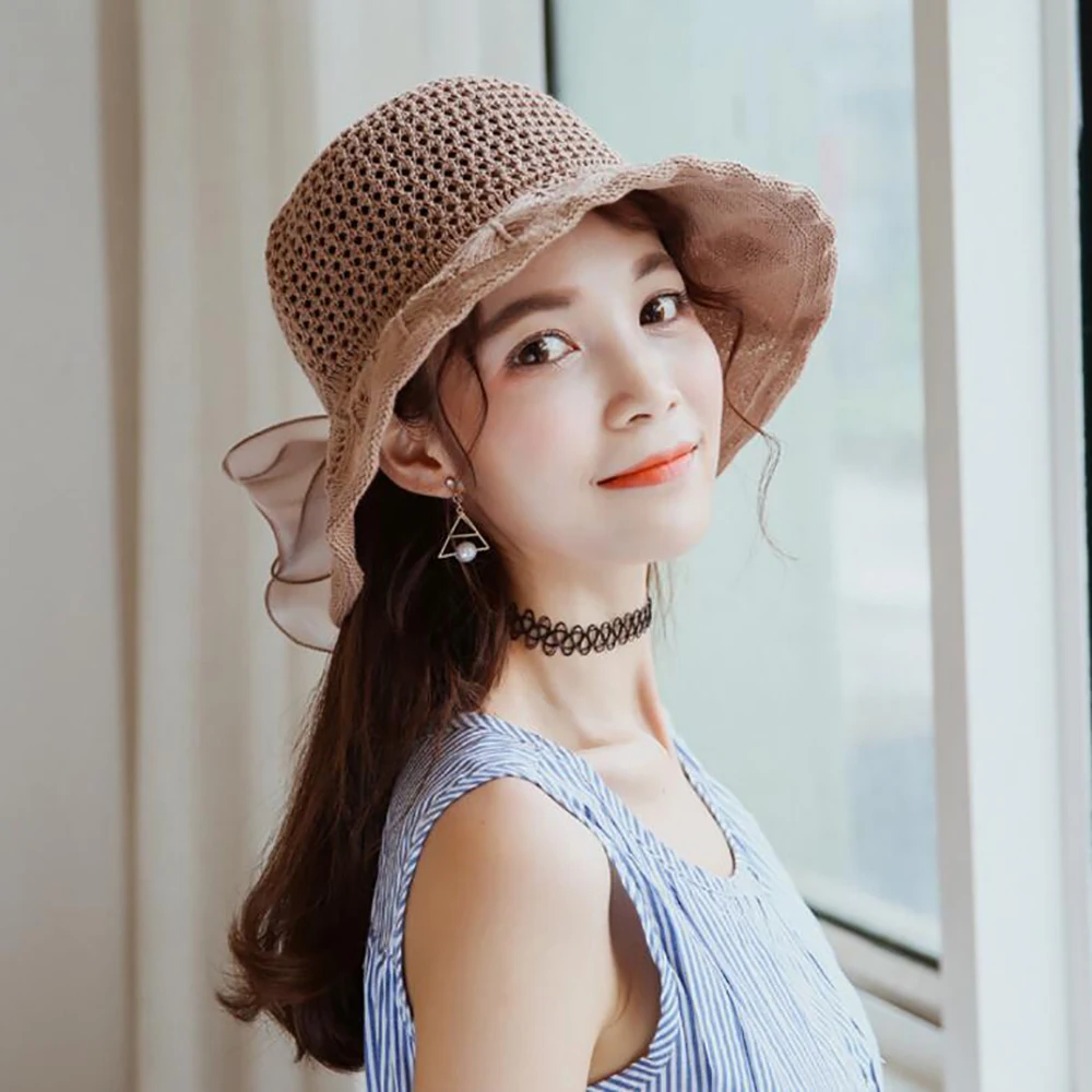 Women's bucket hat Korean summer foldable Cap Japanese spring cute bow shade Bucket hat Fashionable foldable shade bucket hat
Women's bucket hat Korean summer foldable Cap Japanese spring cute bow shade Bucket hat Fashionable foldable shade bucket hat