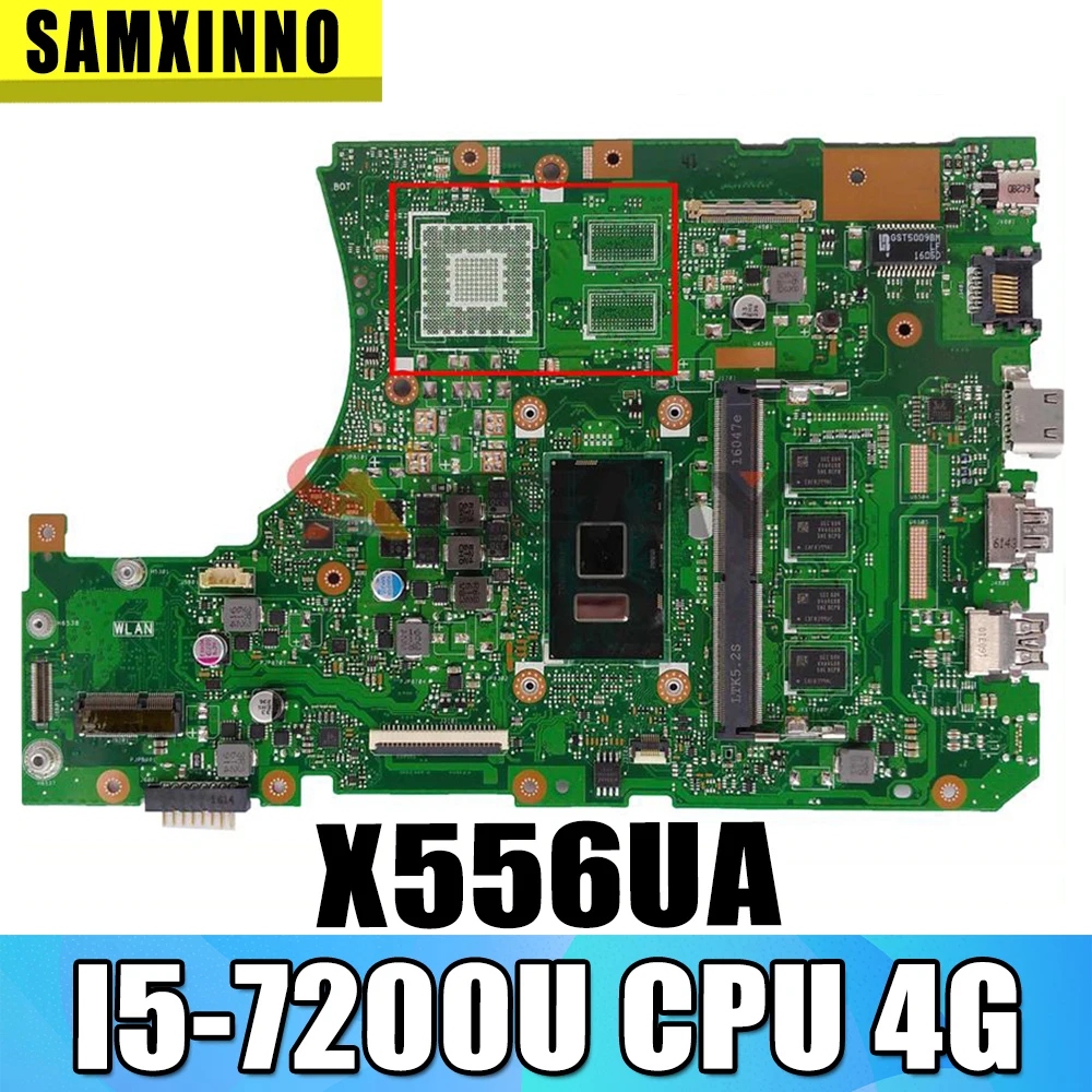 Материнская плата для ноутбука Asus VivoBook X556UA X556UAM X556UAK X556UV X556U, материнская плата с процессором I5-7200U, 4 Гб ОЗУ, DDR4, тест на 100%
Материнская плата для ноутбука Asus VivoBook X556UA X556UAM X556UAK X556UV X556U, материнская плата с процессором I5-7200U, 4 Гб ОЗУ, DDR4, тест на 100%
