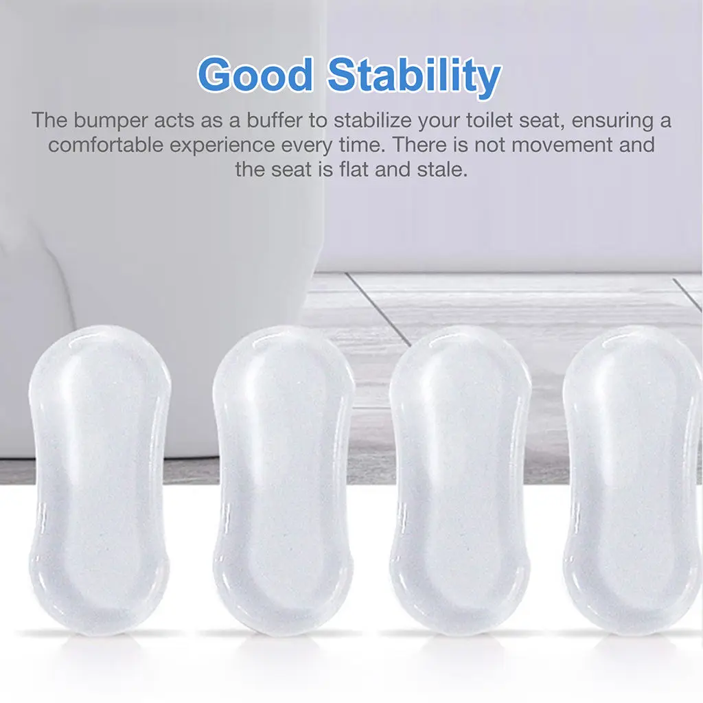 4-piece Toilet Seat Cover Mute Anti-collision Transparent Sticker Cushion Furniture Silencer Anti-vibration Cushion
4-piece Toilet Seat Cover Mute Anti-collision Transparent Sticker Cushion Furniture Silencer Anti-vibration Cushion