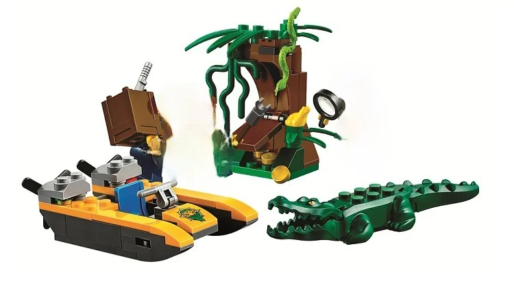 10708 Cities Jungle Starter Hidden Treasure Magnifying Model Building Block Bricks Toys birthday Gifts City 60157
10708 Cities Jungle Starter Hidden Treasure Magnifying Model Building Block Bricks Toys birthday Gifts City 60157