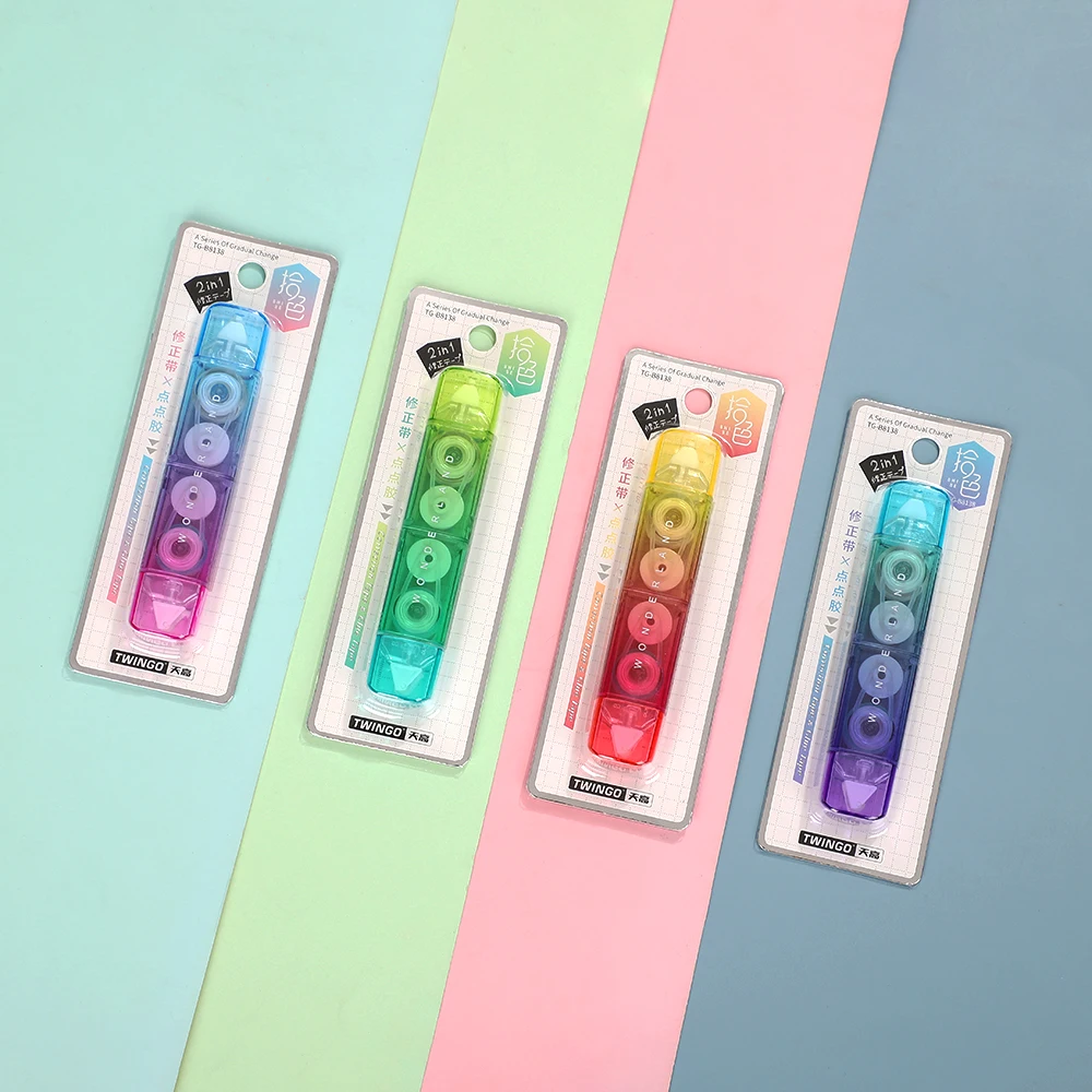 1 Pcs Random Colors Correction Tape And Point Glue Two In One Creative Portable Multifunctional Kawaii Tape School Supplies
1 Pcs Random Colors Correction Tape And Point Glue Two In One Creative Portable Multifunctional Kawaii Tape School Supplies