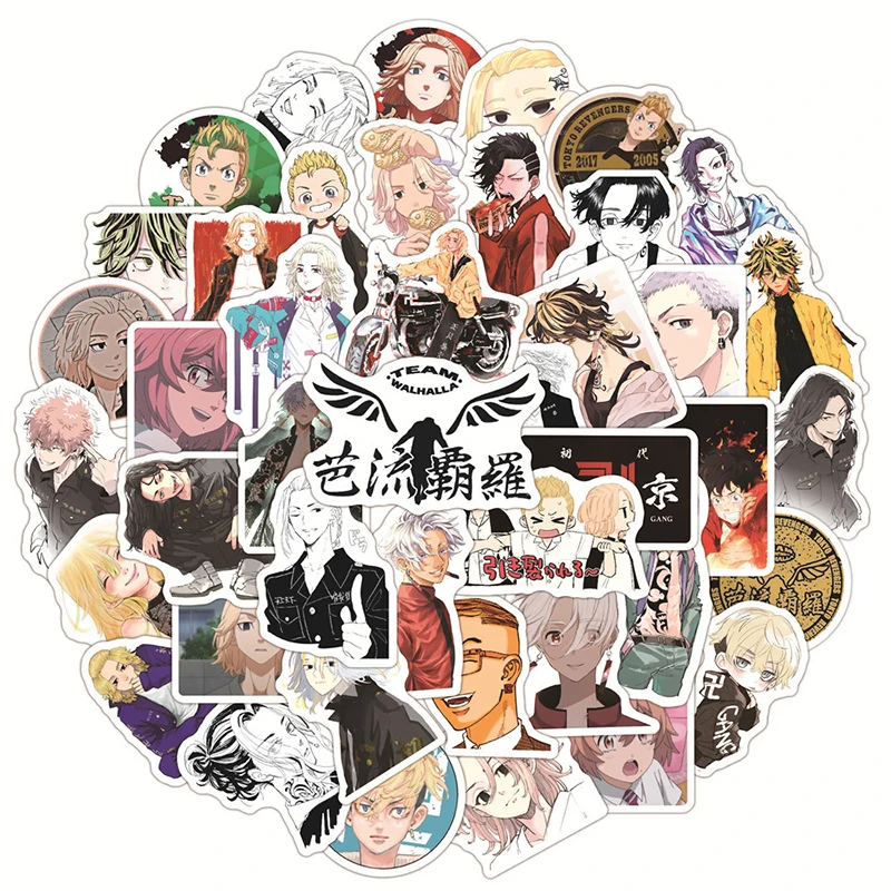 10/30/50pcs/pack Cartoon Anime Tokyo Revengers Stickers For Notebook Computer Car DIY Children's Toys Guitar Refrigerator Helmet
10/30/50pcs/pack Cartoon Anime Tokyo Revengers Stickers For Notebook Computer Car DIY Children's Toys Guitar Refrigerator Helmet