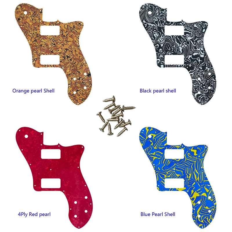 Xinyue Custom Guitar Parts - For US FD 72 Tele Deluxe Reissue Guitar Pickguard With TV Jones Humbucker Replacement
Xinyue Custom Guitar Parts - For US FD 72 Tele Deluxe Reissue Guitar Pickguard With TV Jones Humbucker Replacement