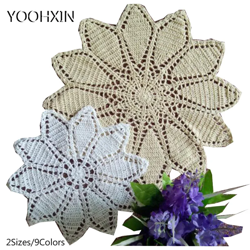 TOP DIY Lace Round cotton table place mat pad Cloth crochet placemat cup tea wedding Christmas coaster doily kitchen Accessories
TOP DIY Lace Round cotton table place mat pad Cloth crochet placemat cup tea wedding Christmas coaster doily kitchen Accessories