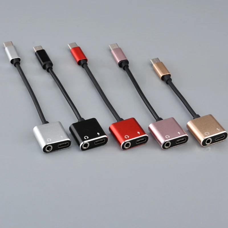 2 in 1 Type C To 3.5 mm Earphone Jack Adapter USB C Audio Cable Splitter Converter For Huawei LG Xiaomi Type-c Smart Phone
2 in 1 Type C To 3.5 mm Earphone Jack Adapter USB C Audio Cable Splitter Converter For Huawei LG Xiaomi Type-c Smart Phone
