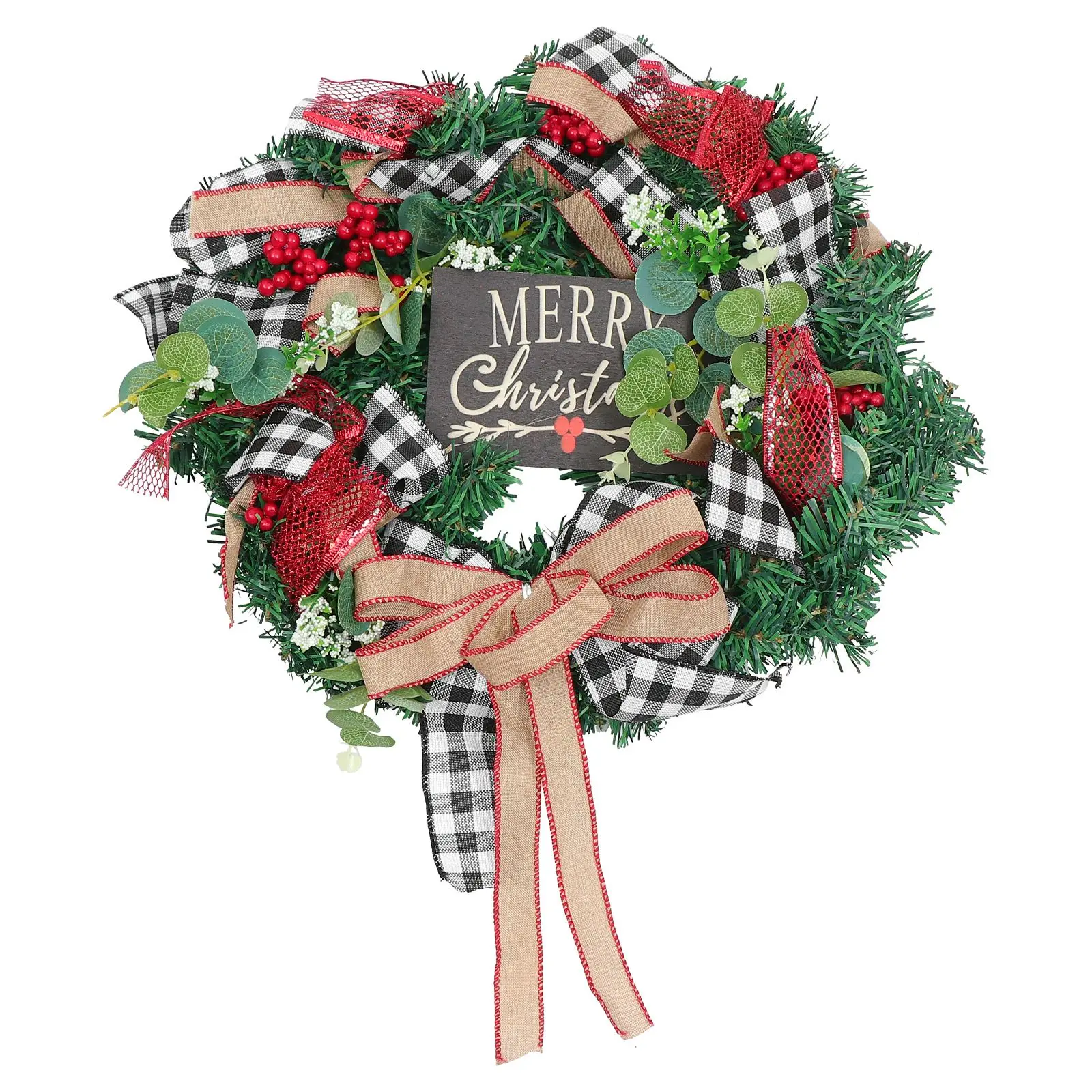 1 Pc Practical Portable Christmas Wreath Xmas Wreath Pendant for Office Shop Home
1 Pc Practical Portable Christmas Wreath Xmas Wreath Pendant for Office Shop Home