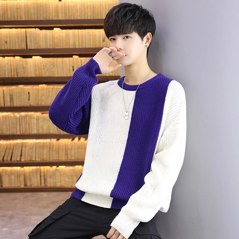 2020 Winter Round NeckThick Warm Sweater Men Turtleneck Patchwork Mens Sweaters Loose Pullover Men Knitwear Male
2020 Winter Round NeckThick Warm Sweater Men Turtleneck Patchwork Mens Sweaters Loose Pullover Men Knitwear Male