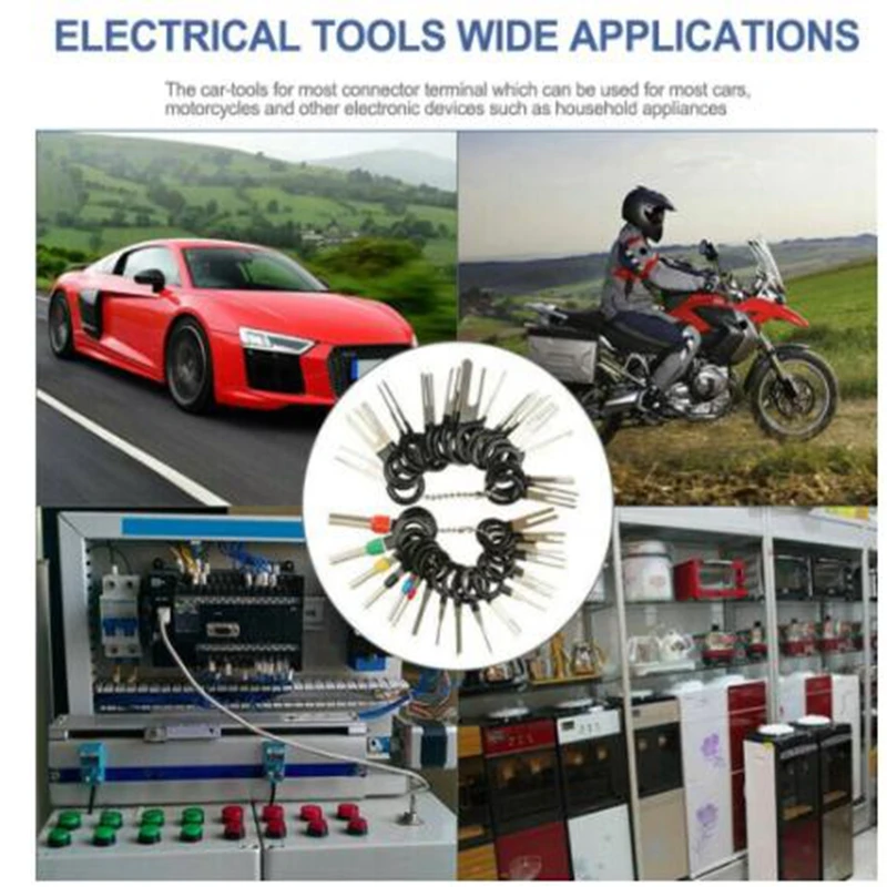 60pcs Terminal Ejector Kit Needle Retractor Auto Terminals Removal Key Tool Set Terminal Connector Removal Tool Kit
60pcs Terminal Ejector Kit Needle Retractor Auto Terminals Removal Key Tool Set Terminal Connector Removal Tool Kit