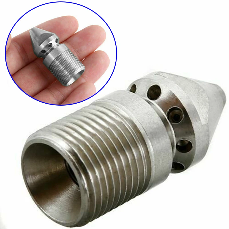3/8 Inch Female Pressure Washer Drain Sewer Rotary Spinning Cleaning Nozzle 9Jet
3/8 Inch Female Pressure Washer Drain Sewer Rotary Spinning Cleaning Nozzle 9Jet