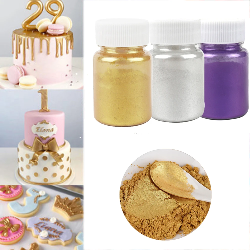 15g Edible Cake Gold Powder Mousse Fondant Macaron Chocolate Glitter Silver BakingColor Decorating Tool
15g Edible Cake Gold Powder Mousse Fondant Macaron Chocolate Glitter Silver BakingColor Decorating Tool